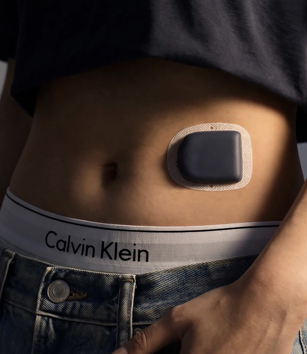 Baltic PODERN pod cover worn on the stomach