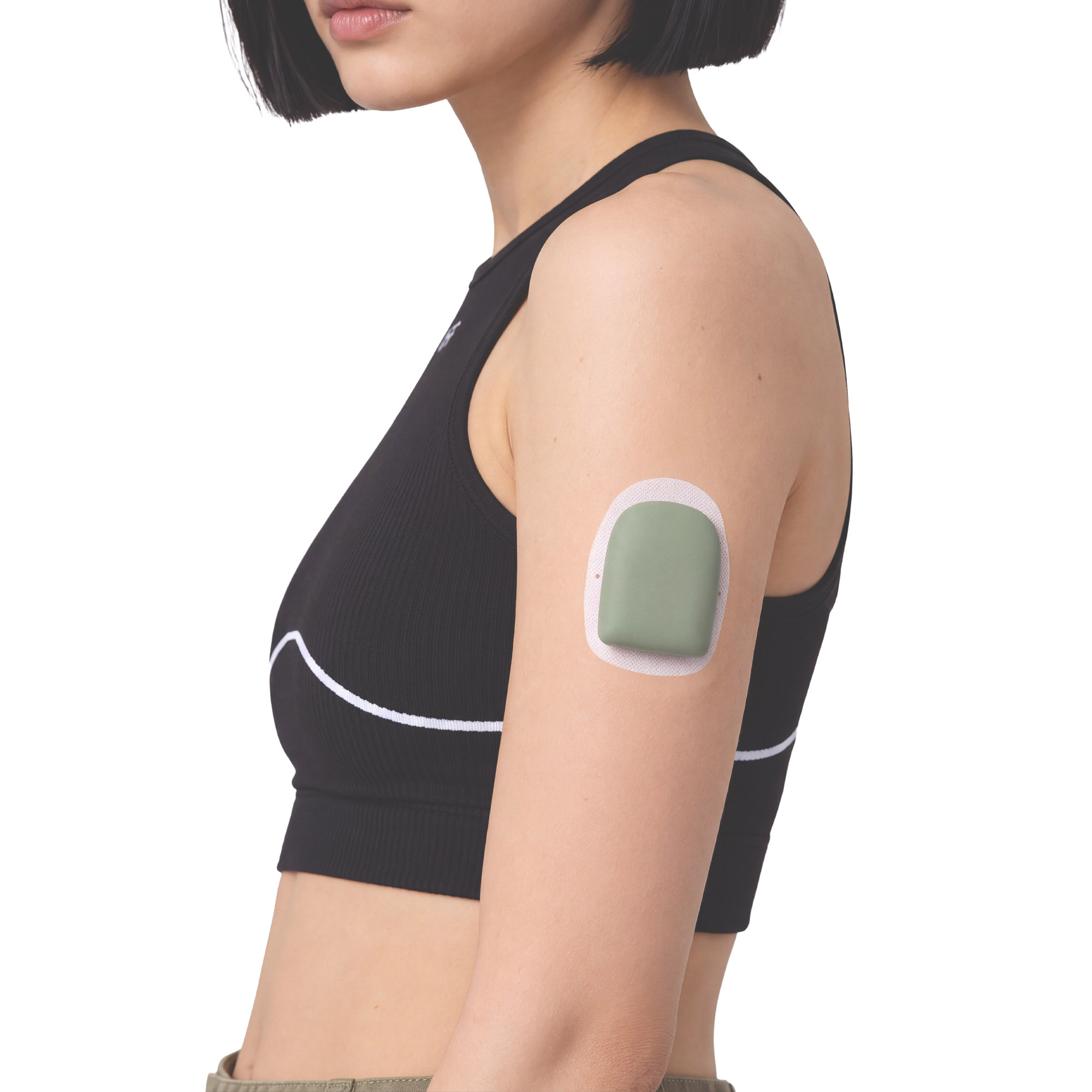 Fern PODERN pod cover worn on the upper arm