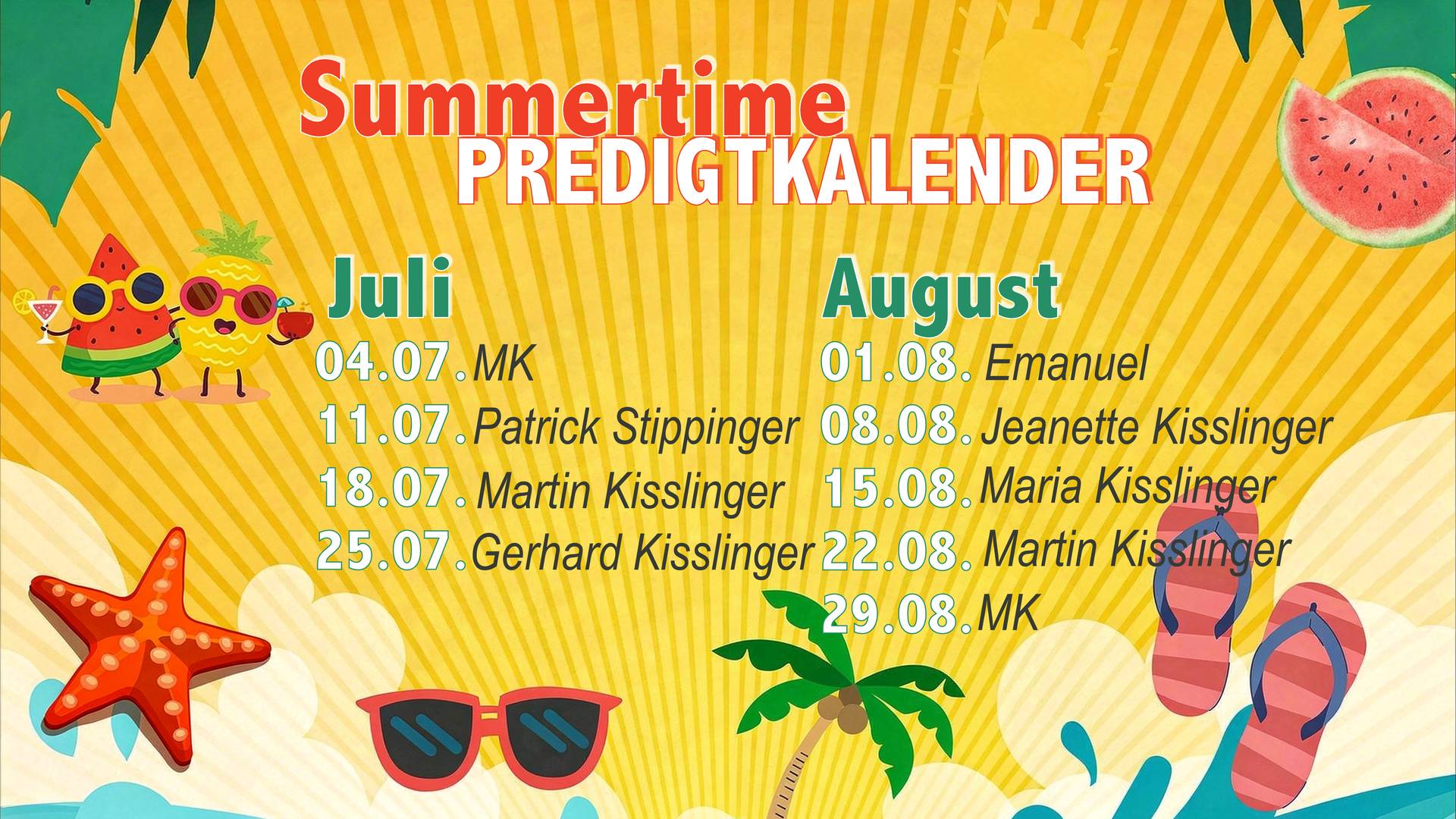 SummertimePredigtkalender