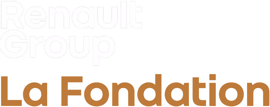 Logo du Groupe Renault avec le texte La Fondation.