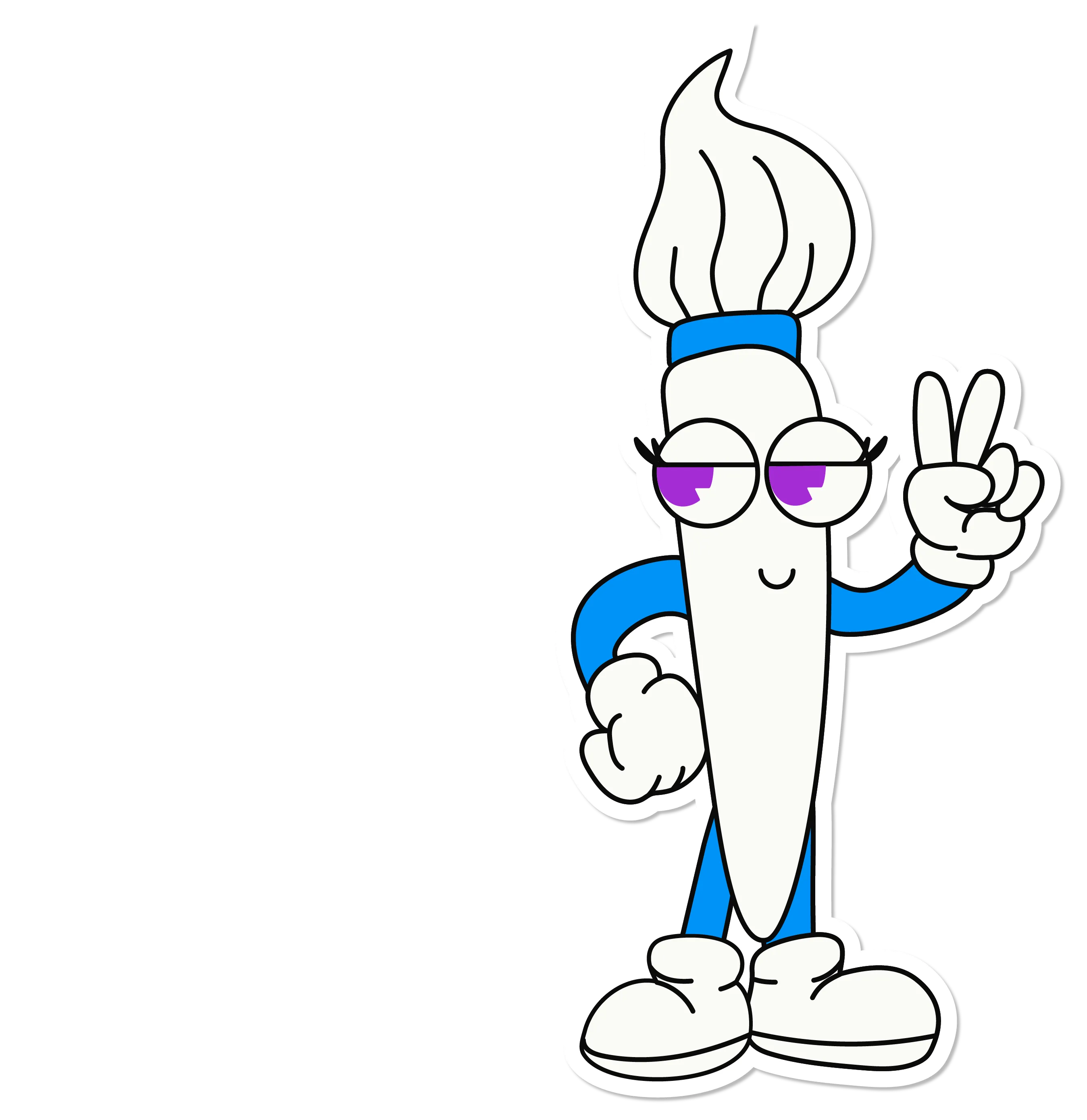 Un pinceau qui correspond à l'aspect UX/UI design de la Ask Agency.