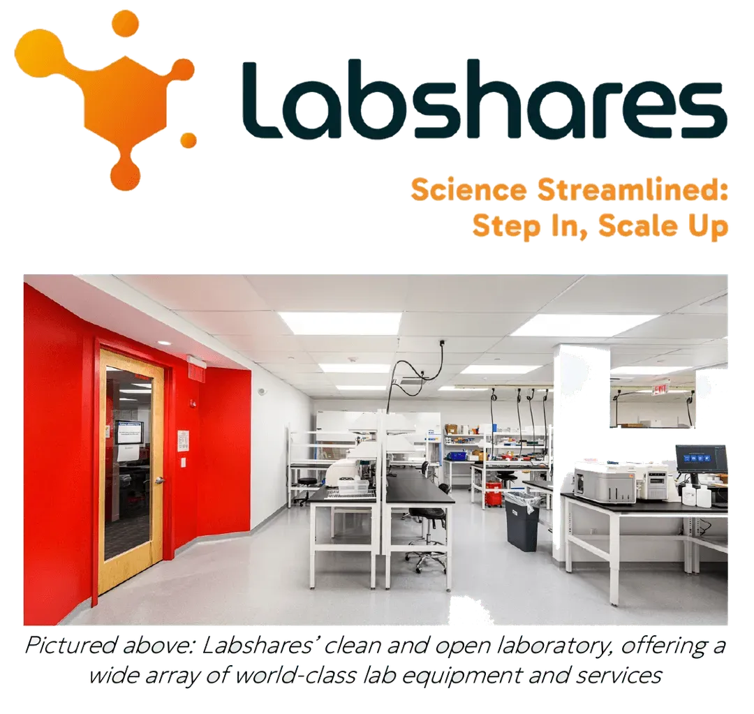 A picture of a lab with red walls.