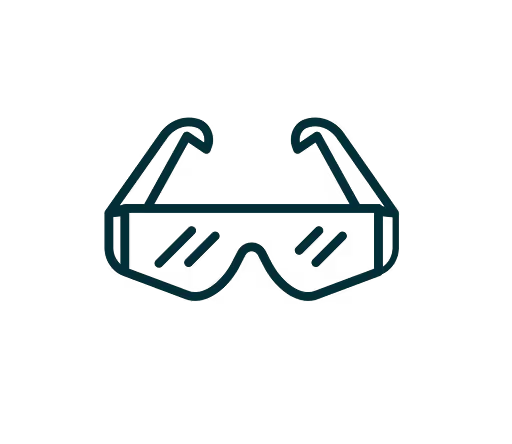 A black and white photo of a pair of glasses.