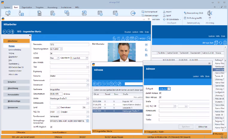 Recruiting software screenshot