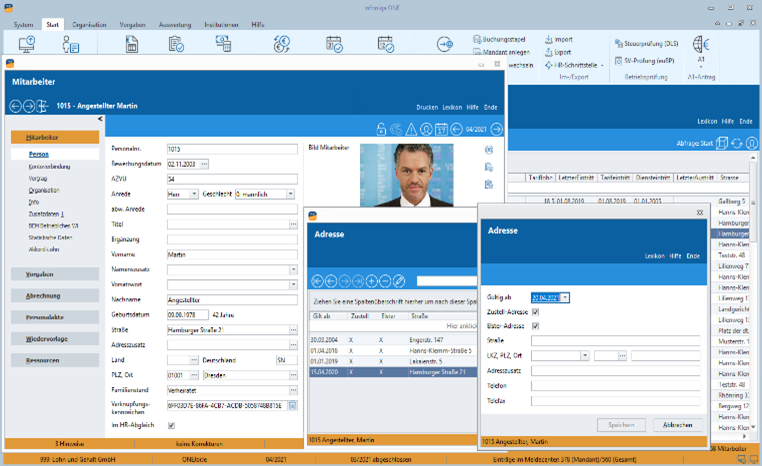 Recruiting software screenshot