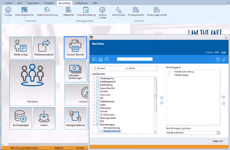 Recruiting software screenshot