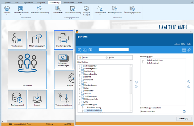 Recruiting software screenshot