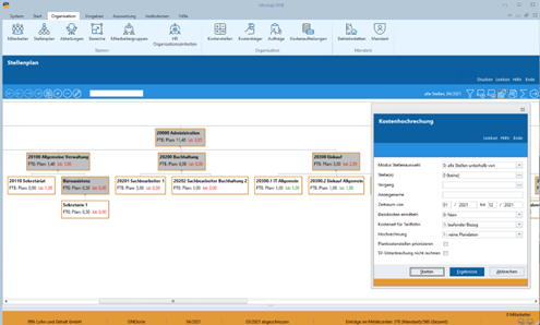 Screenshot Infoniqa Payroll Reporting