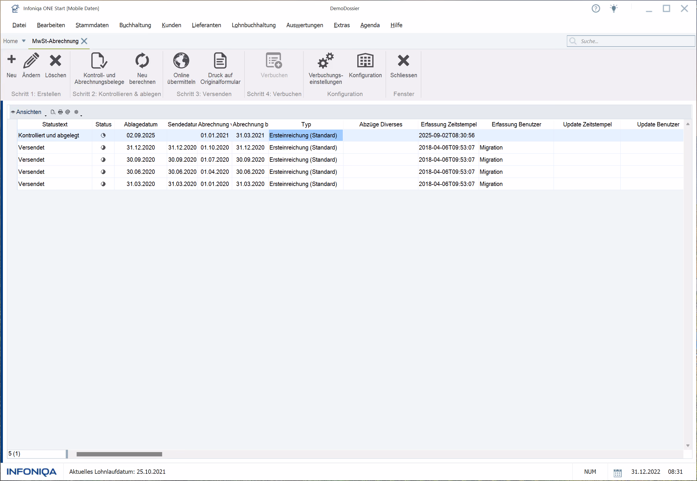 Recruiting software screenshot