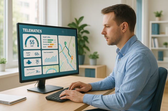 How Telematics Improves Fleet KPI Tracking