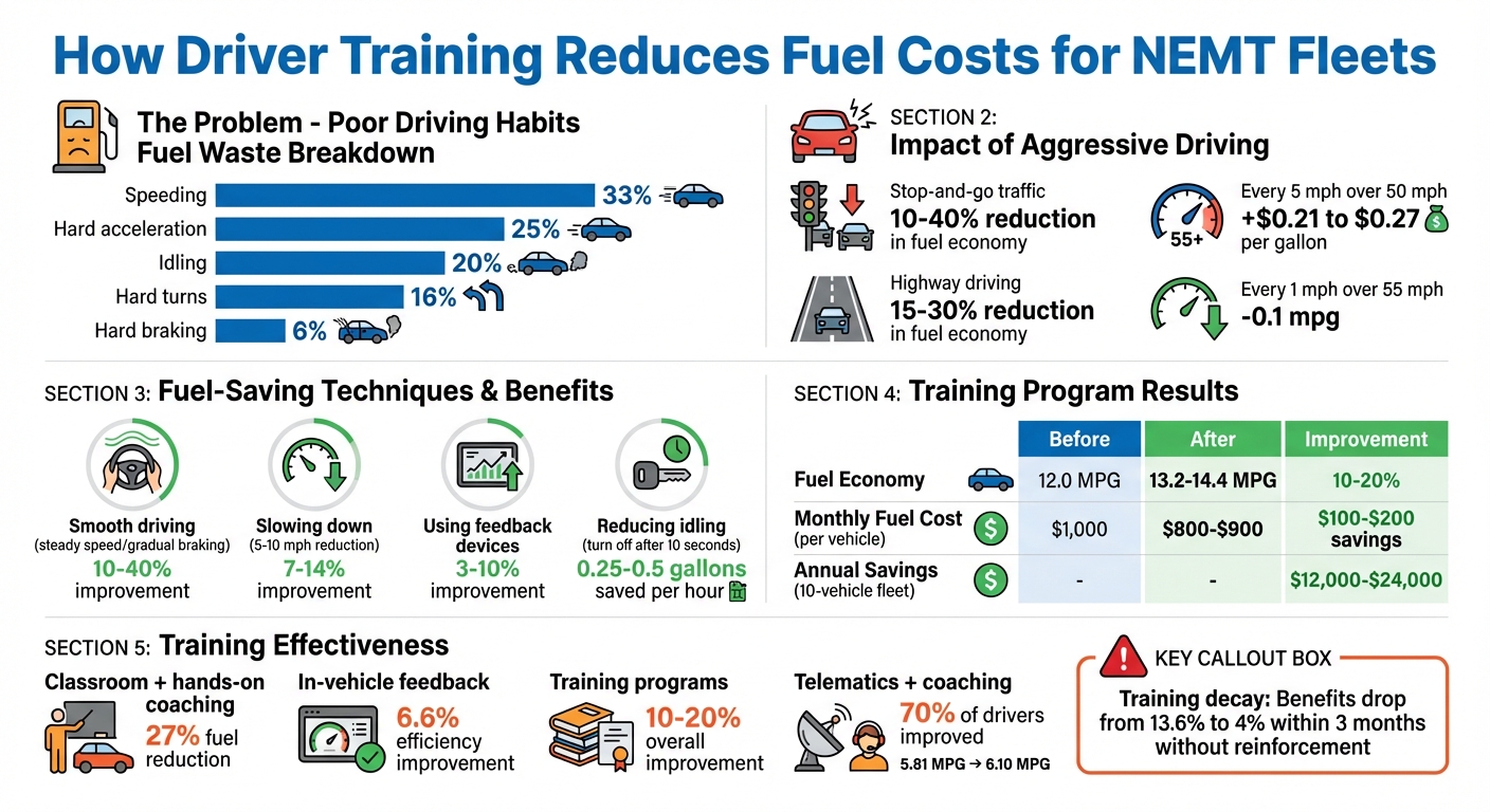 How Driver Training Reduces NEMT Fuel Costs: Key Statistics and Savings