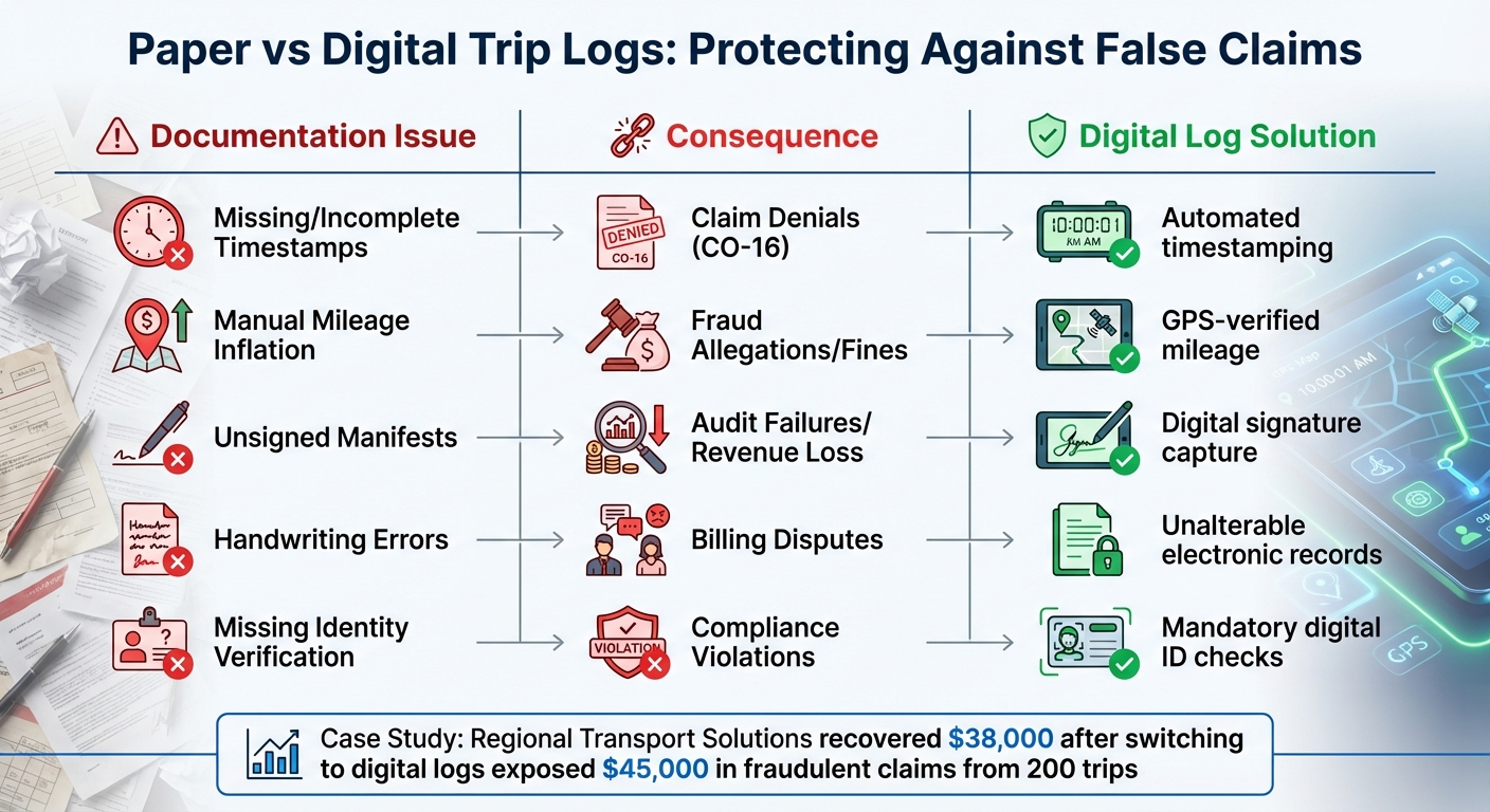 Paper vs Digital Trip Logs: Documentation Issues and Solutions for NEMT Providers