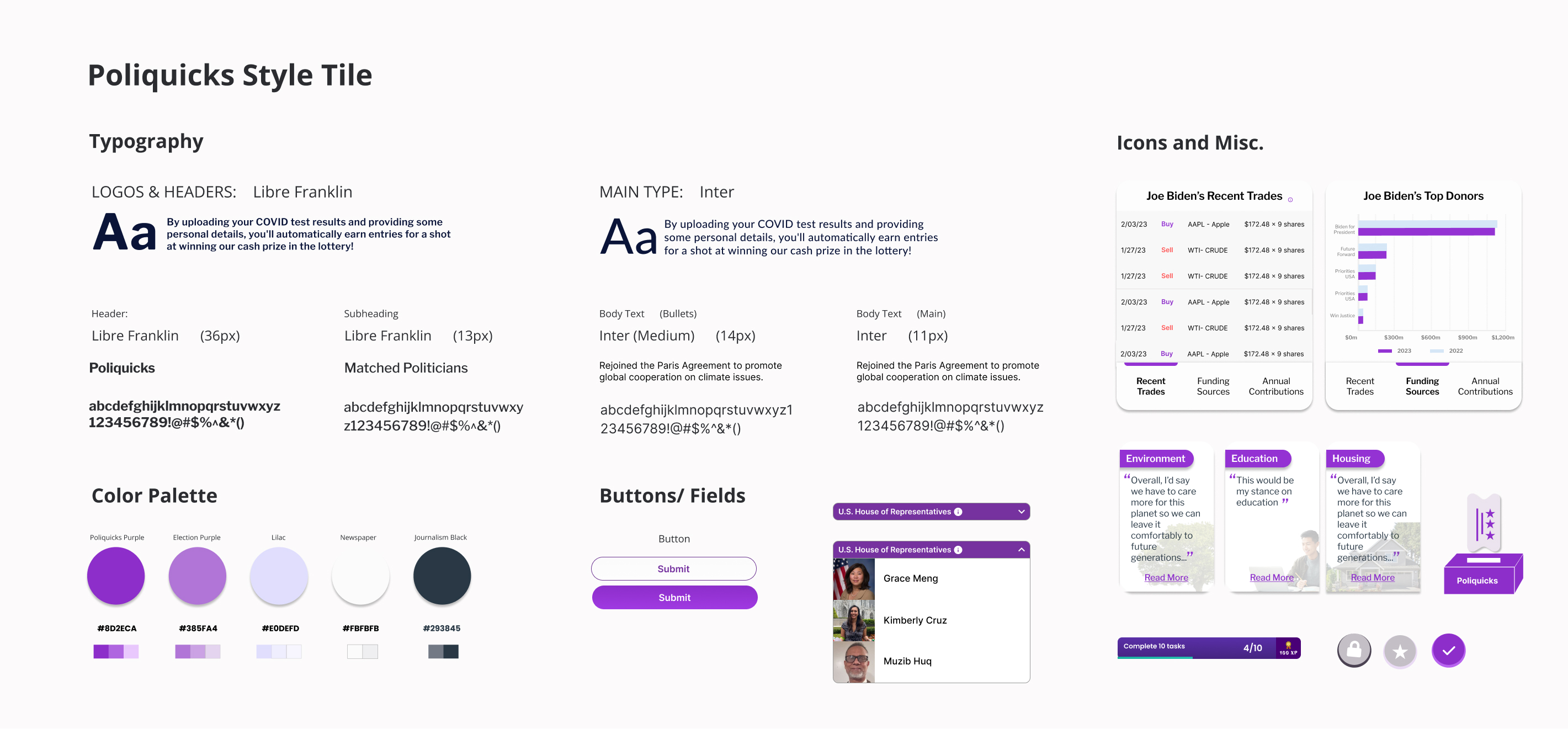Final Wireframes of Make My Test Count