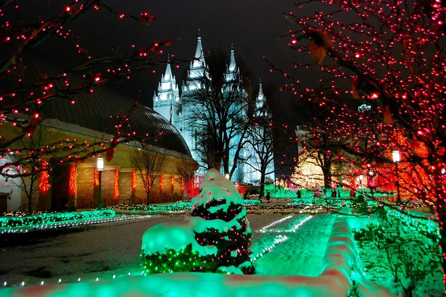 Christmas time in Salt Lake City, Utah