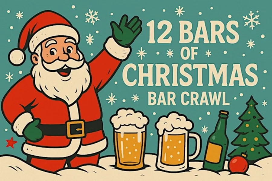 12 Bars of Christmas Bar Crawl
