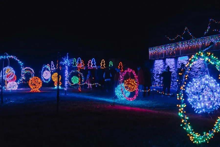 Luminary Walk at the Overland Park Arboretum and Botanical Gardens -Bucyrus, KS