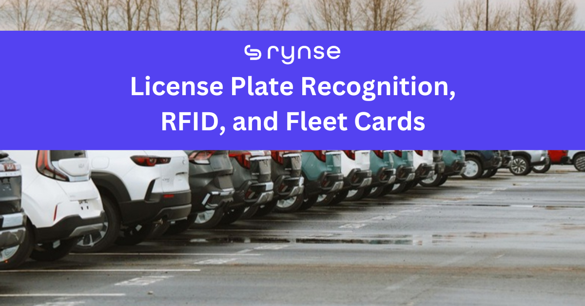 Row of parked cars with license plates - License Plate Recognition, RFID, and Fleet Cards blog thumbnail