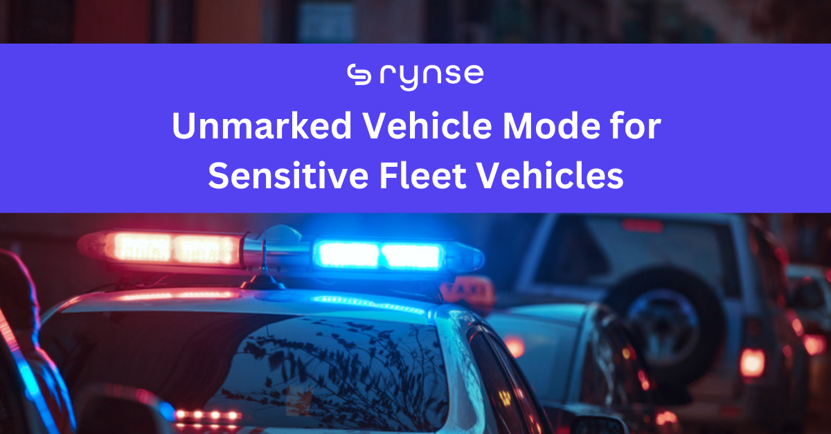 Police car with emergency lights - Unmarked Vehicle Mode for Sensitive Fleet Vehicles blog thumbnail