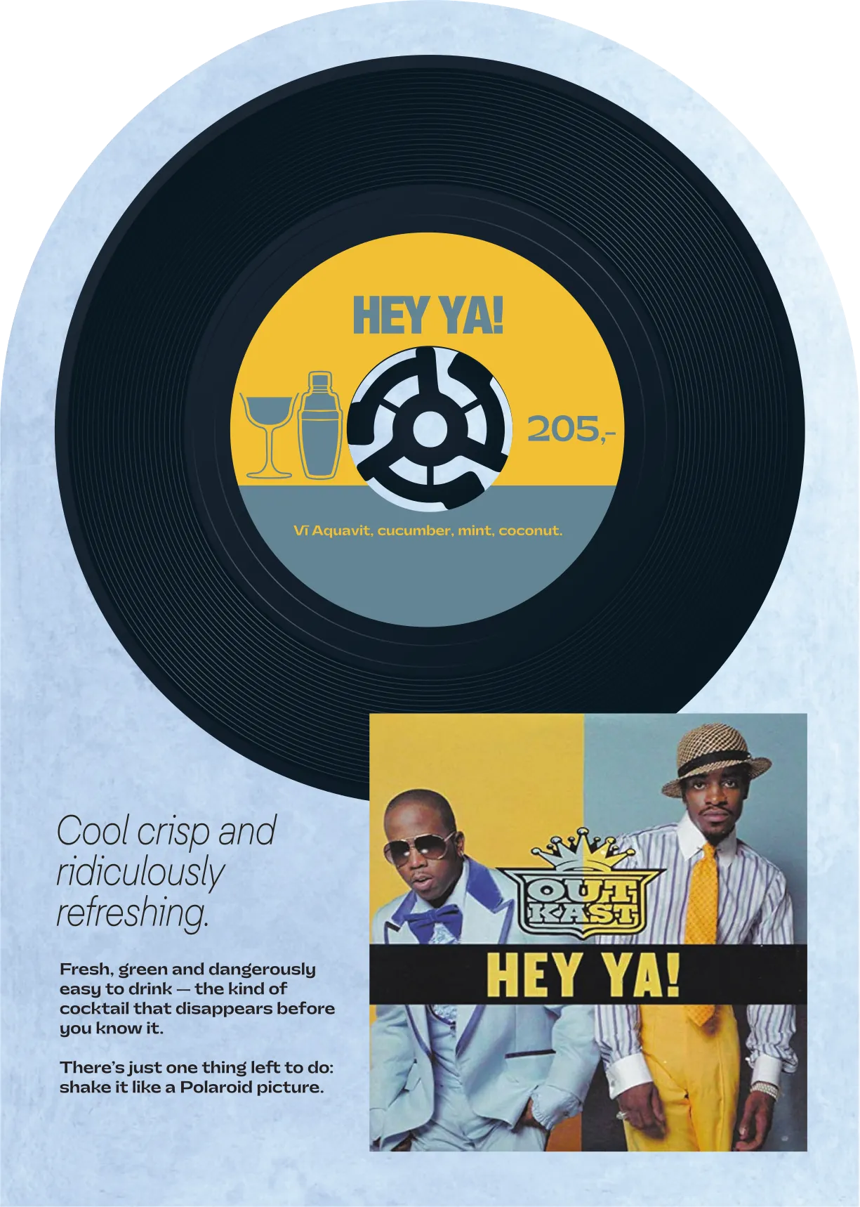 Hey Ya! – Outkast: Kombos cocktailmeny, side 2