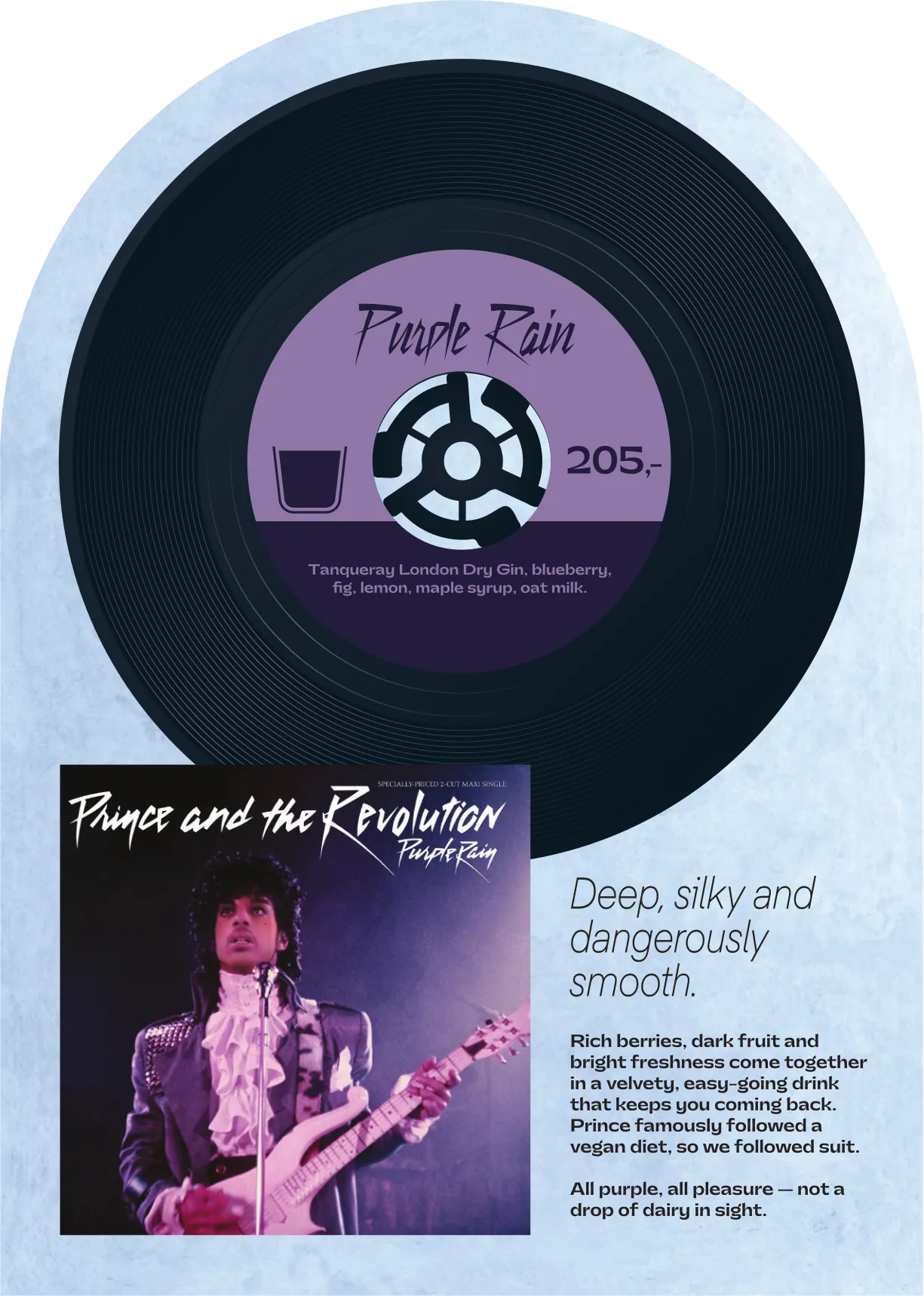 Purple Rain – Prince: Kombos cocktailmeny, side 5