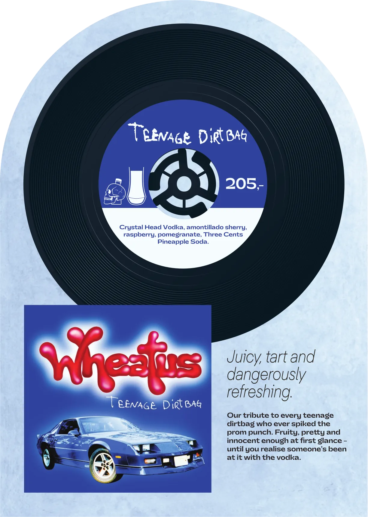 Teenage Dirtbag – Wheatus: Kombos cocktailmeny, side 9
