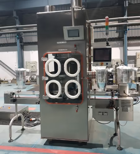 Schematic bottle filling barrier isolator lr
