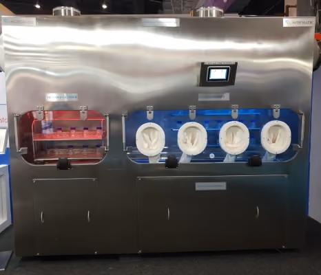 Schematic sterility test barrier isolator lr
