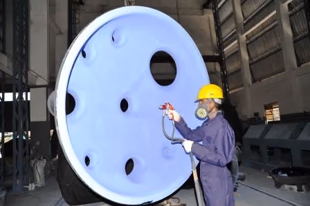 Standard group glass lined reactors glass spraying
