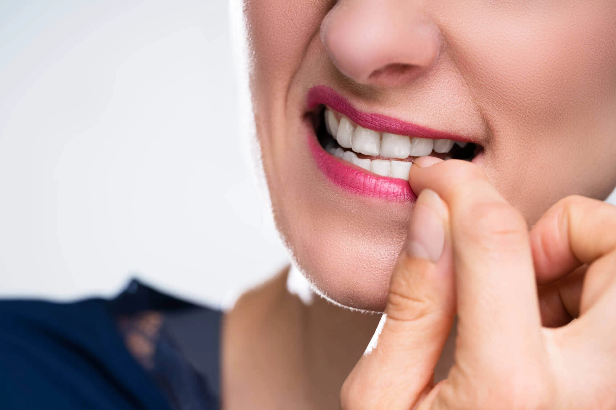 biting nails before seeing a dentist in Haltom City, TX