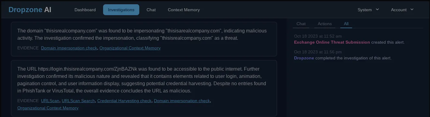 Dropzone AI Findings (continued)