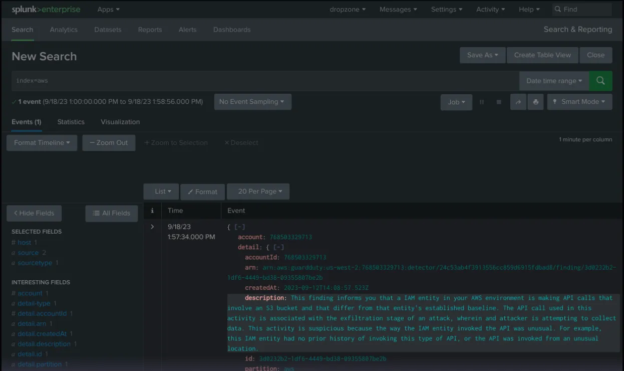 Splunk Enterprise Platform Image of a New Search