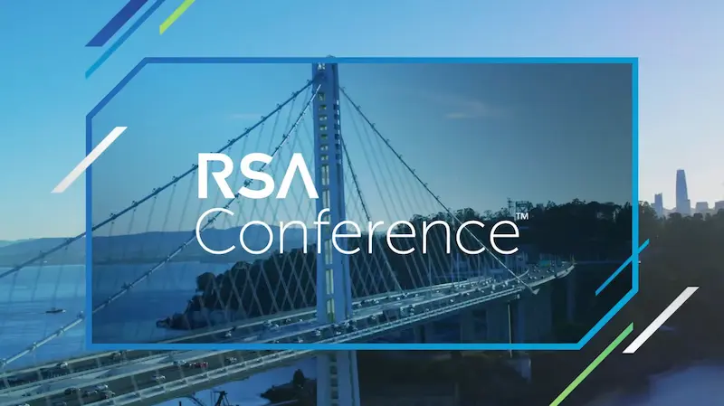 A bridge with a sign that says RSA Conference.