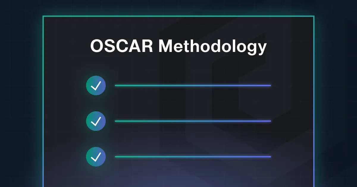 A blue checkmark next to the word methodology.