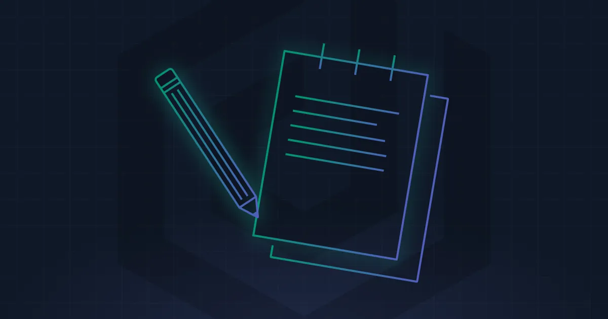 A pencil is on a piece of paper.