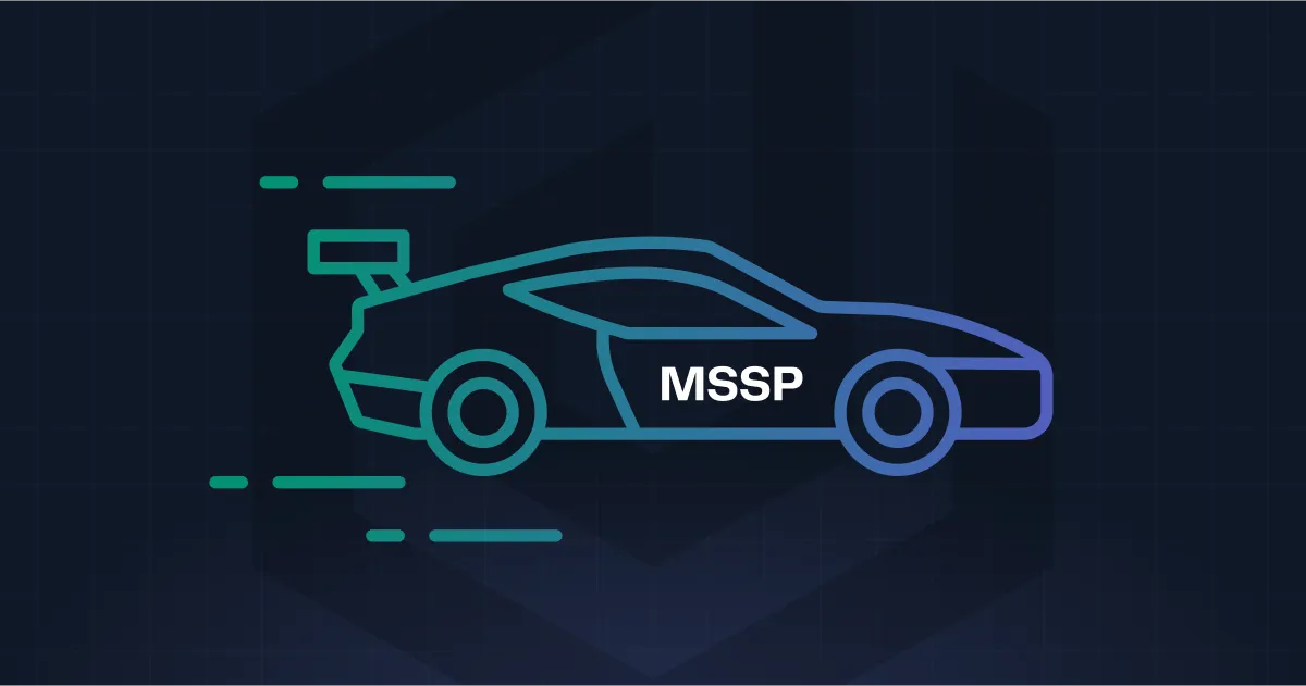 A blue and green car with the letters MSSP on the side.
