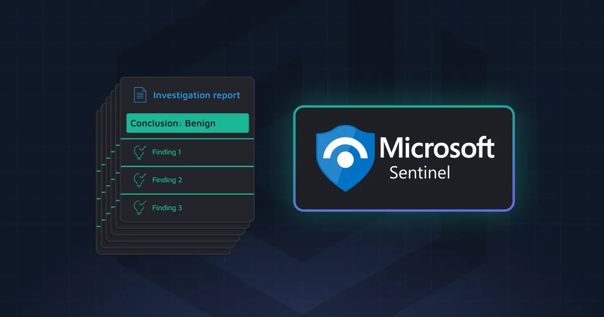 A blue and green logo for Microsoft Sentinel.