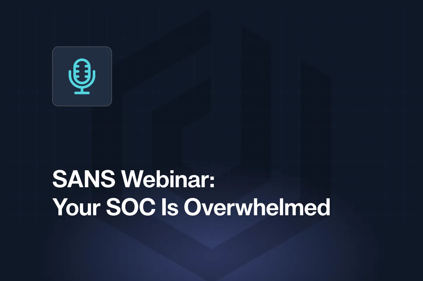A webinar about SOC is shown on a blue background.