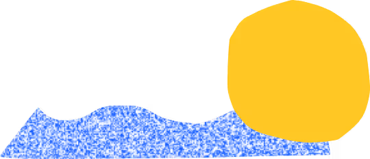 Yellow shape and blue shapes illustrating the management challenges