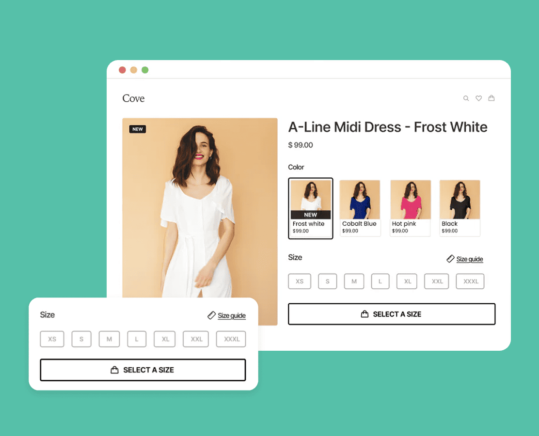Make variant selection stunning and effortless