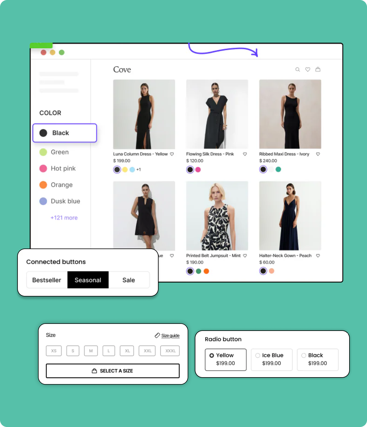 Group variants into a single product