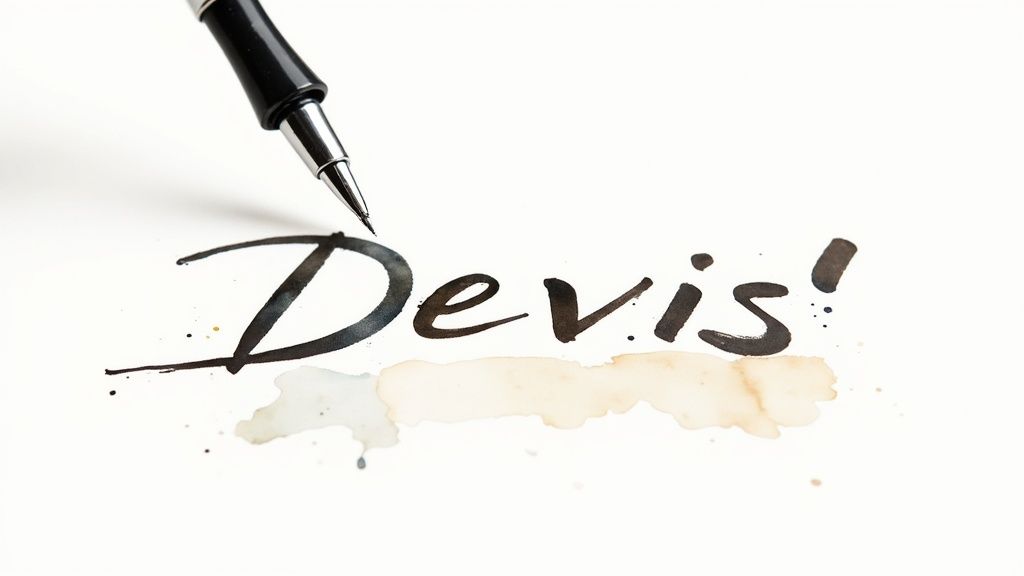 Un professionnel présentant un devis à un client, symbolisant la clarté et l'accord.