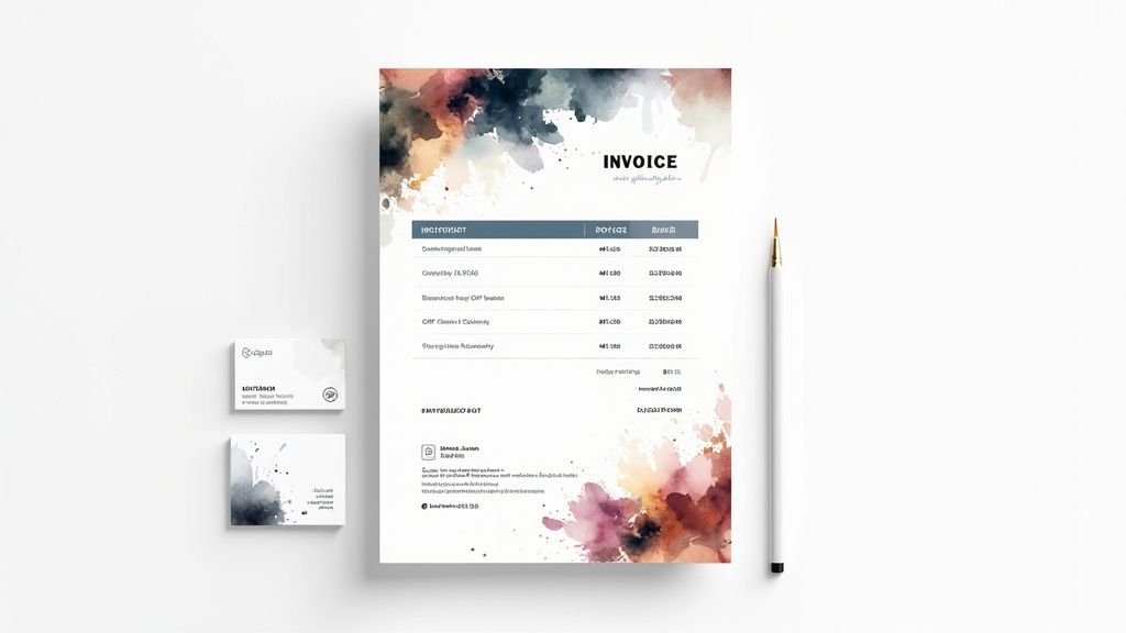 Facture Micro-Entreprise Format Professionnel avec Branding