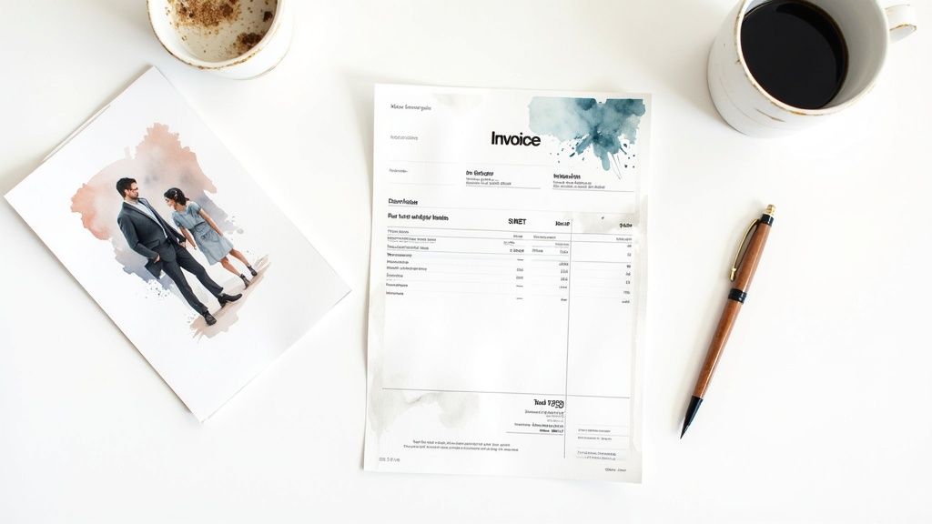 Facture Micro-Entrepreneur Simplifiée avec Mentions Légales Standard