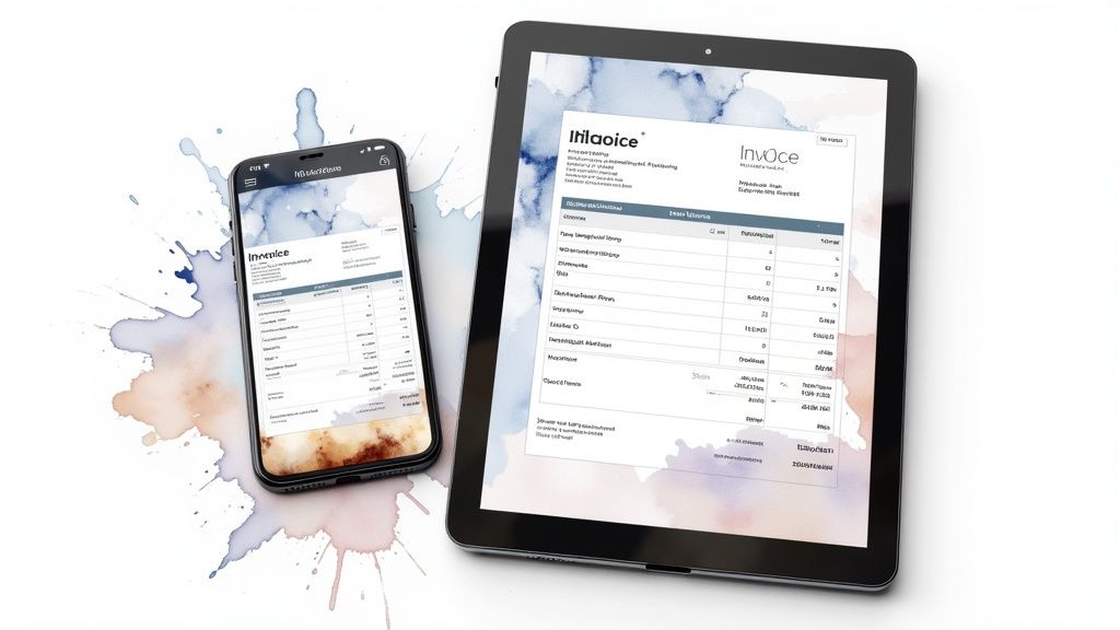 Template Facture Micro-Entreprise Mobile-Responsive