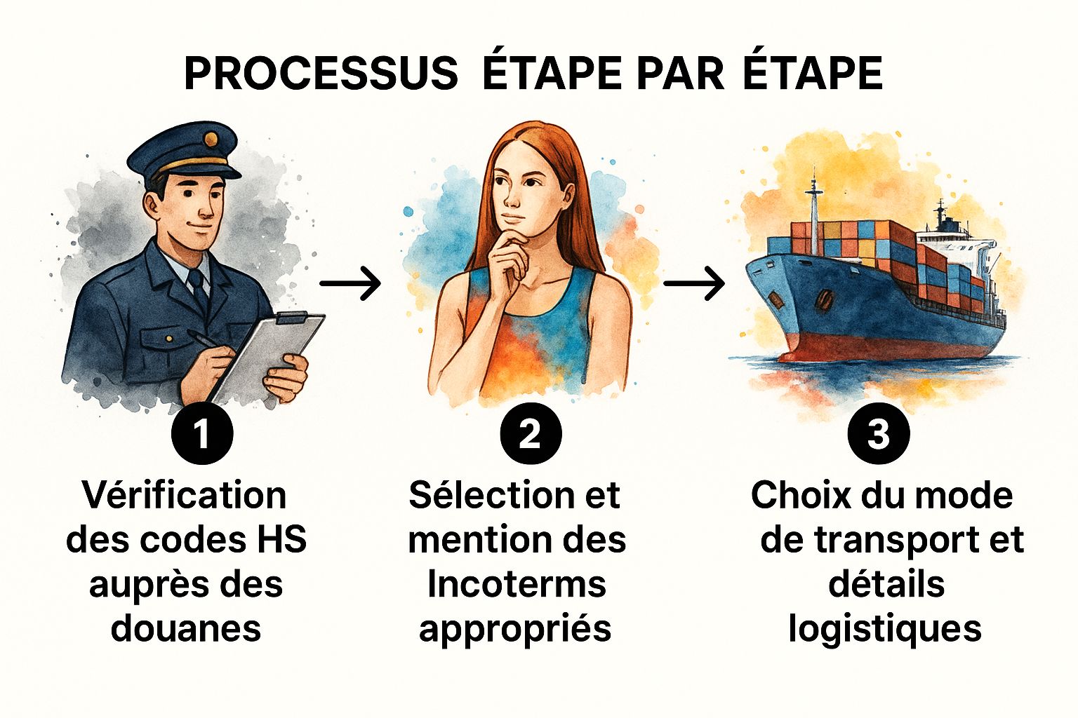 Infographic showing key data about Facture Proforma d'Exportation Internationale
