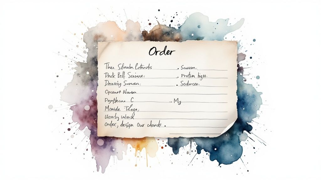 Facture d'avoir pour annulation partielle de commande