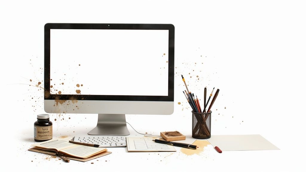 Formulaire d'impôt sur le revenu en cours de remplissage sur un bureau