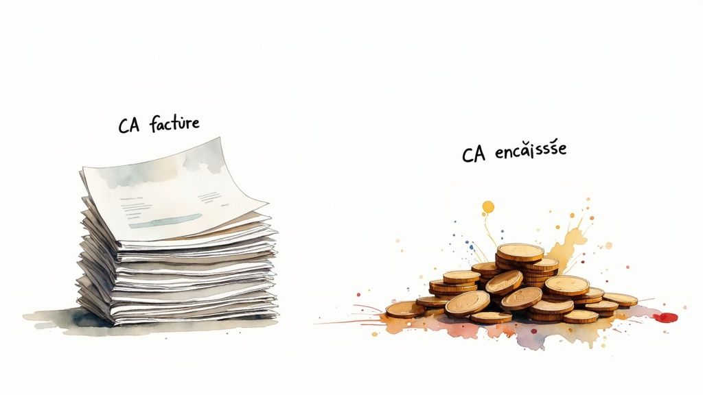 Tableau de bord financier affichant des graphiques et des chiffres clés sur un ordinateur portable