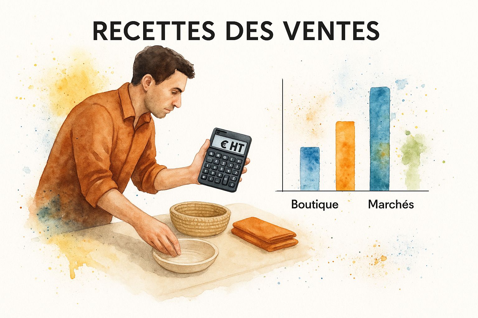 Infographic about comment calculer un ca