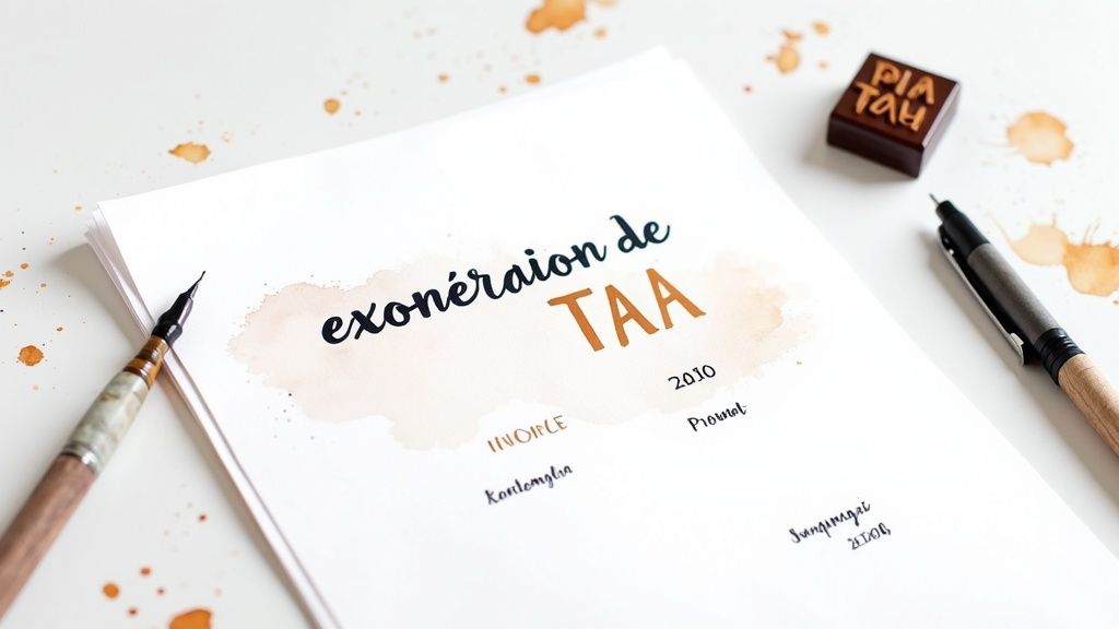 Personne vérifiant une facture sur un bureau bien organisé